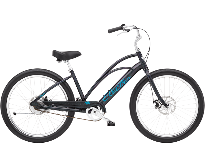 2022 Electra Cruiser Go! Step-Thru Medium Electric Bike in Galactic Black