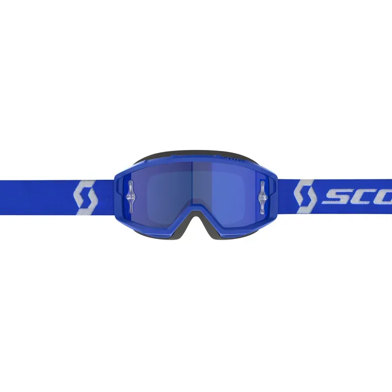 Scott Primal Goggle In Blue/White/Blue Chrome Works-1