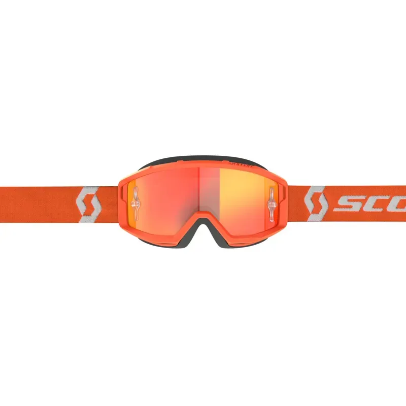 Scott Primal Goggle In Orange/White/Orange Chrome Works-1