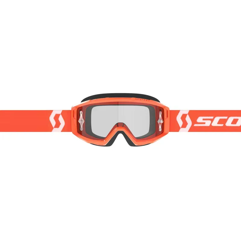 Scott Primal Clear Goggle In Orange/White/Clear Works-1