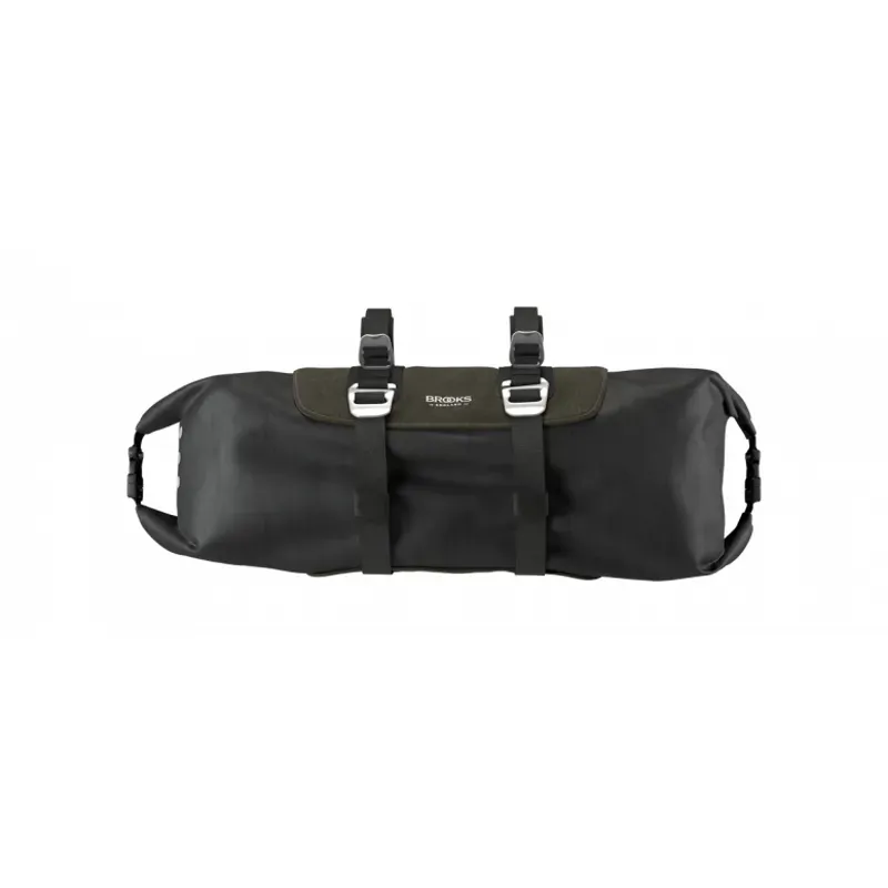 Brooks Scape Handlebar Roll Bag in Mud Green-2