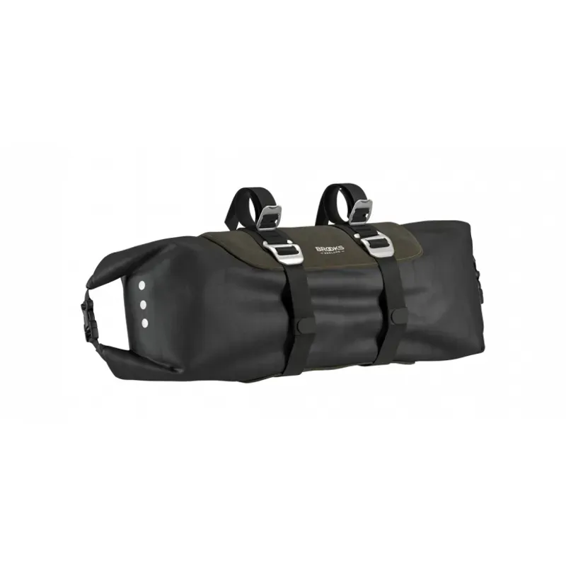 Brooks Scape Handlebar Roll Bag in Mud Green