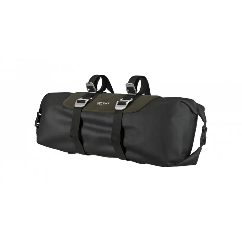 Brooks Scape Handlebar Roll Bag in Mud Green-1