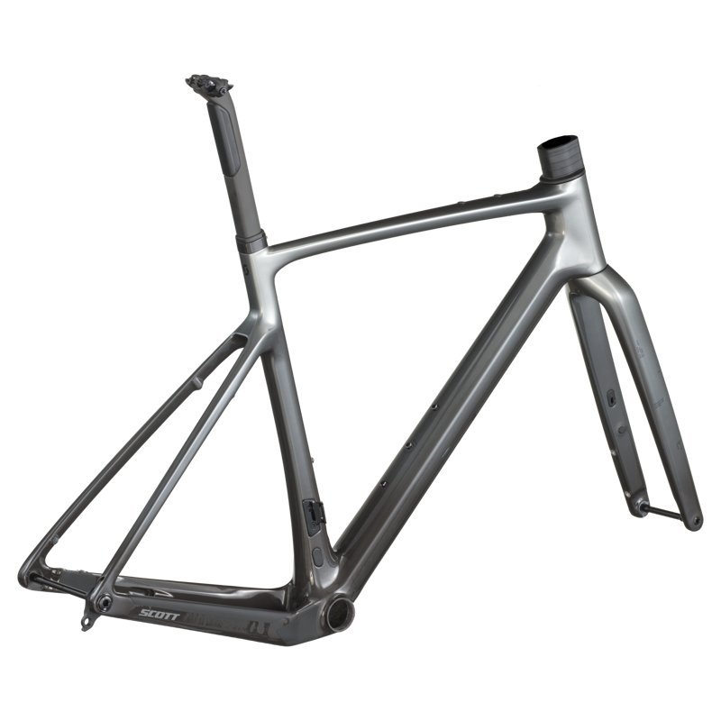 Scott Addict Gravel Team HMF Gravel Bike Frame Set in Chrome Silver