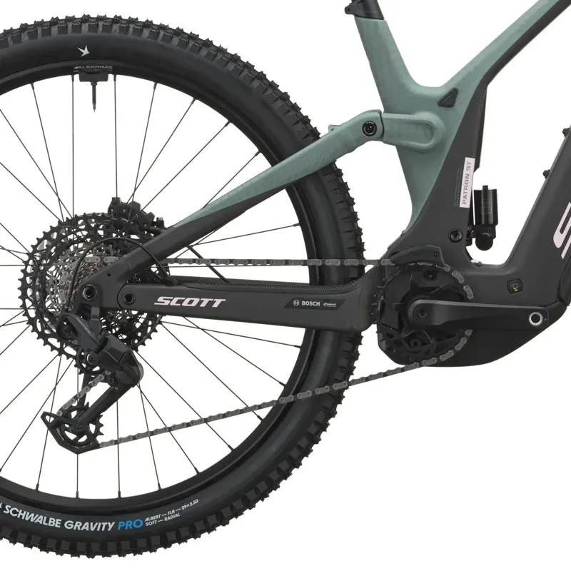 Scott Patron ST 10 eMoutnain Bike in Moss Green/Carbon Black-3