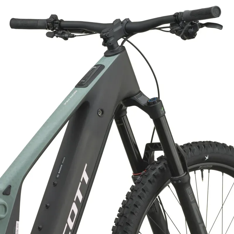 Scott Patron ST 10 eMoutnain Bike in Moss Green/Carbon Black-6