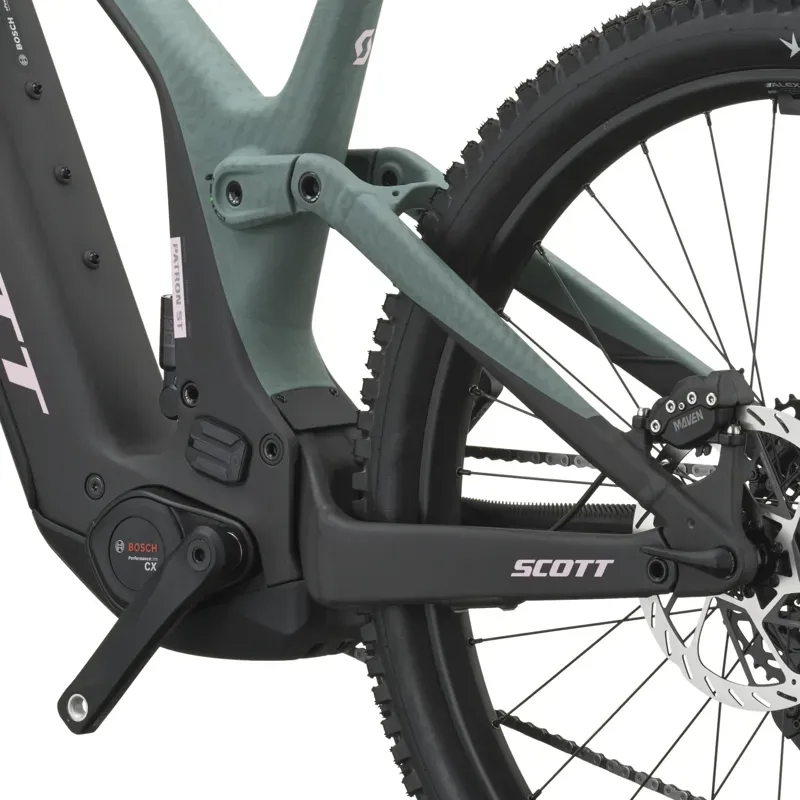 Scott Patron ST 10 eMoutnain Bike in Moss Green/Carbon Black-7