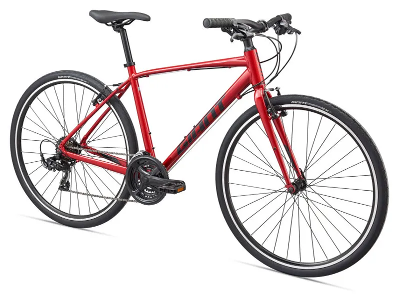 2020 Giant Escape 3 Hybrid Bike in Red-1