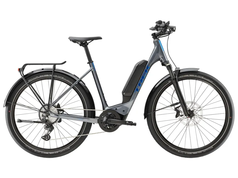 Trek Allant+ 6 Lowstep 545wh Electric Hybrid Bike in Galactic Grey