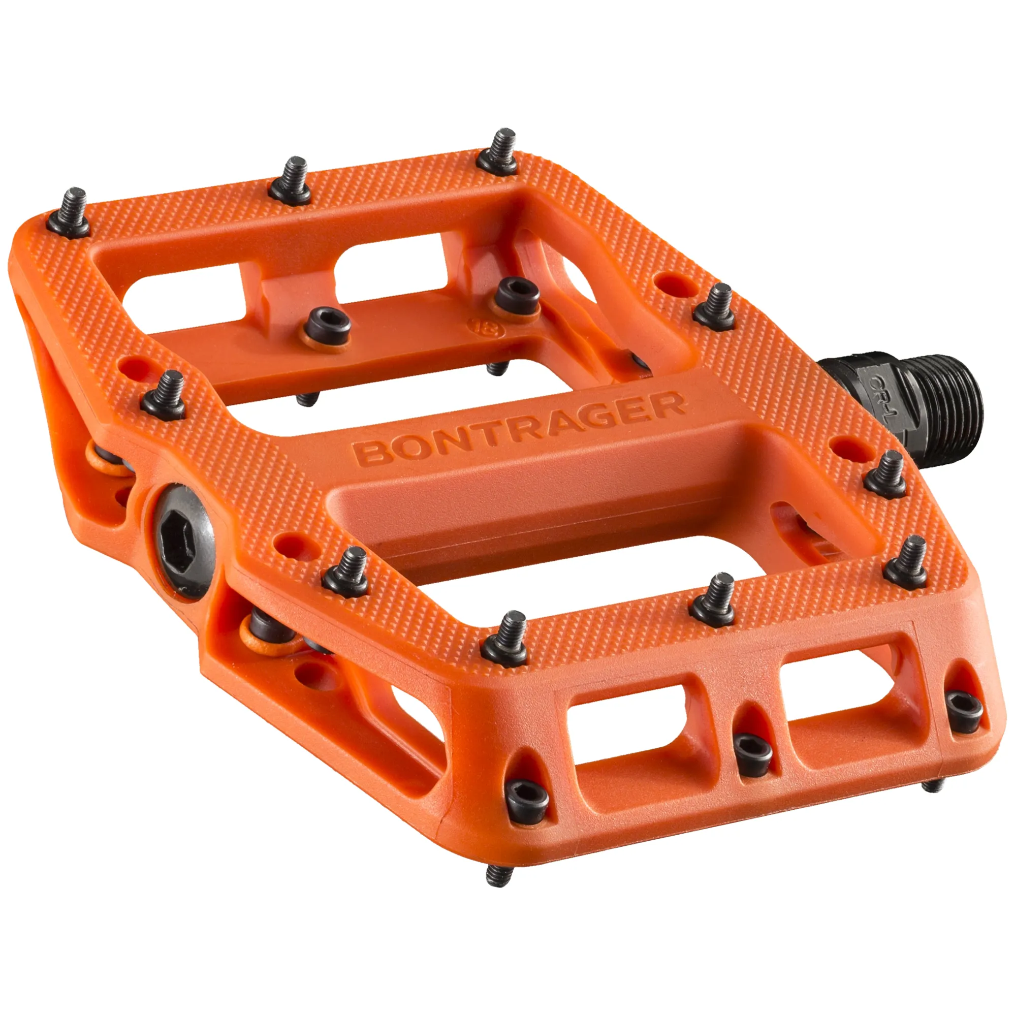 Bontrager Line Elite Flat Mountain Bike Pedals in Orange