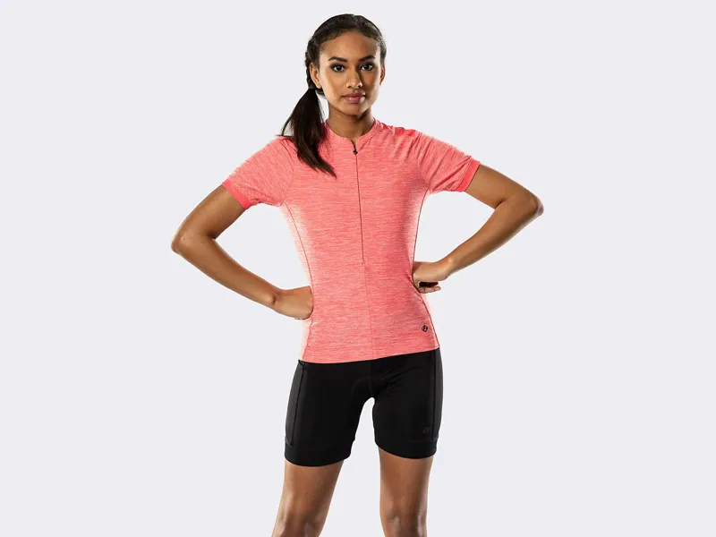 Bontrager Vella Womens Short Sleeve Cycling Jersey in Red