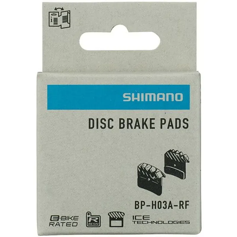Shimano Spares BRBX H03A Resin Pad Spring Alloy Back w/ Fin Brake Pad in Black-2