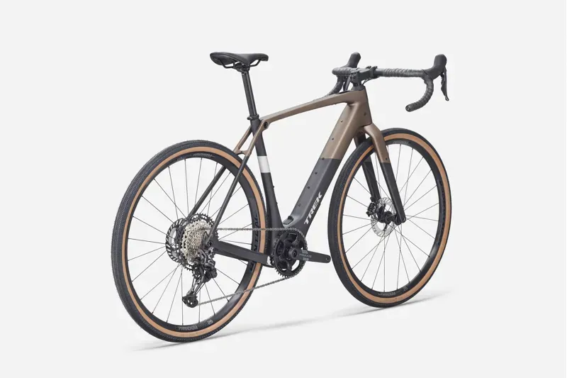 Trek Checkpoint+ SL 5 E-Gravel Bike In Matte Bronze Age/Dark Web-1