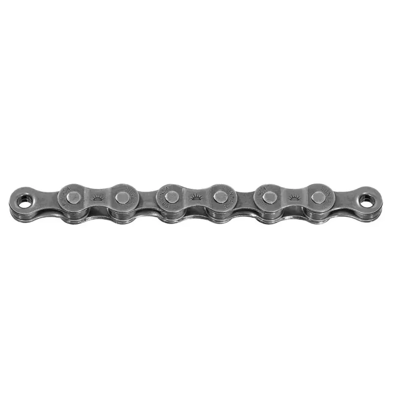 Sunrace CNM54 7/6-speed 116-link Bike Chain in Grey-1