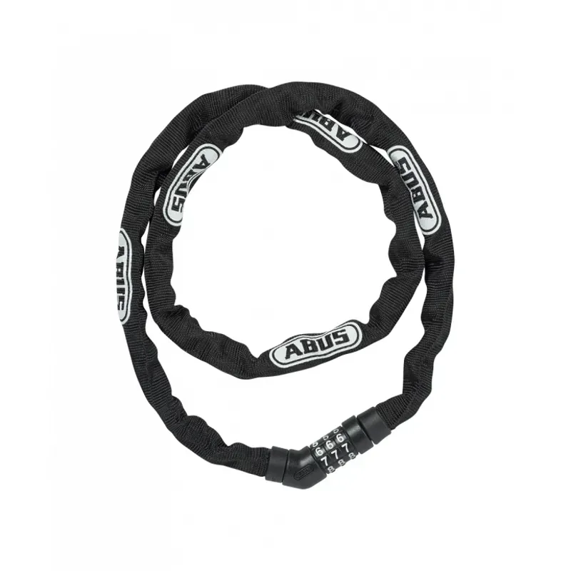 ABUS Steel-O-Chain 4804K Chain Combi Lock 110cm BLACK 4mm