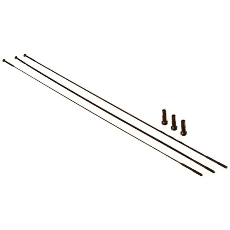 Zipp 248mm Spokes Nipples and Washers in Black Oxide