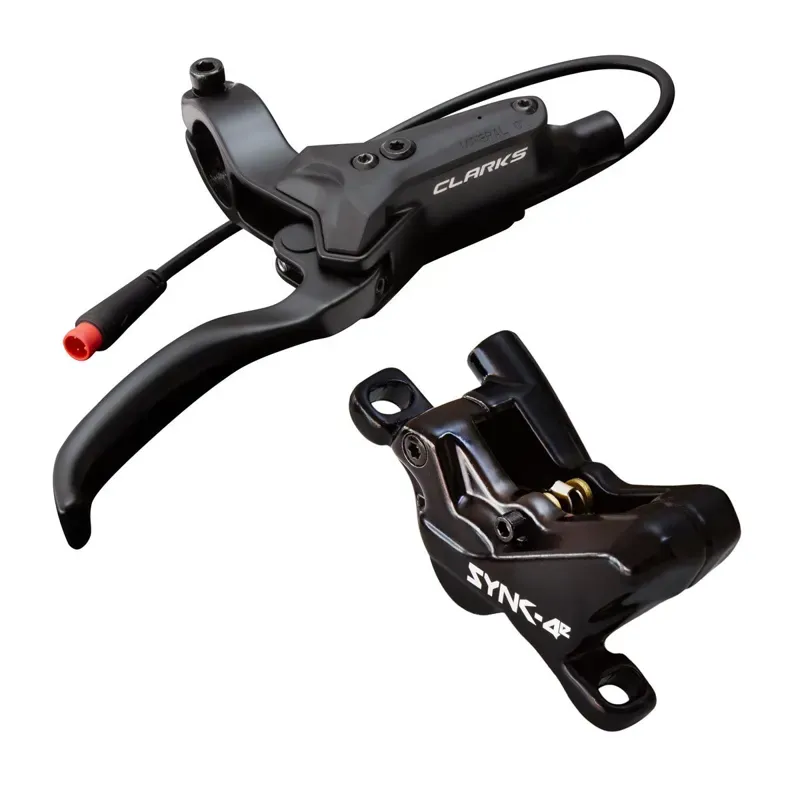 Clarks Sync 4E 180/160mm Hydraulic Disc Brake Set in Black