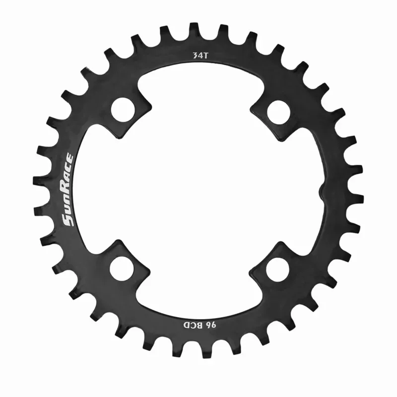 Sunrace MS00 Steel Narrow-Wide Chainring in Black-1