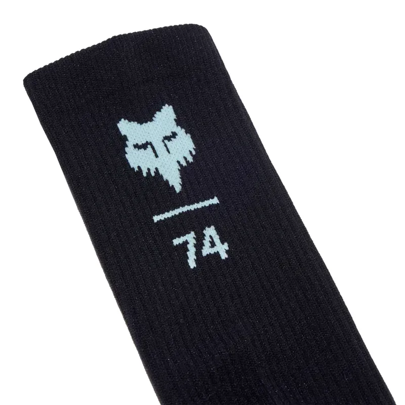 Fox 8in Ranger Fox 74 Socks in Black-1