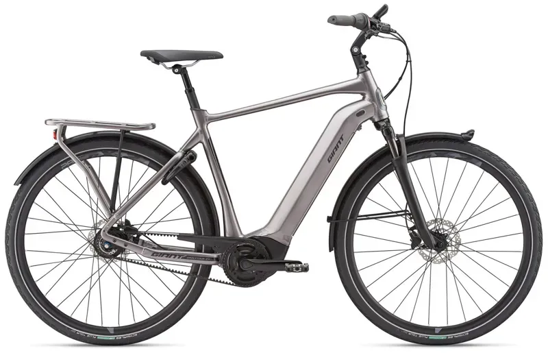 2019 Giant DailyTour E+ 1 25km Mens Electric Hybrid Bike in Grey