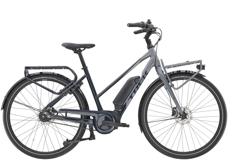 Trek District+ 2 Stagger Hybrid eBike in Grey