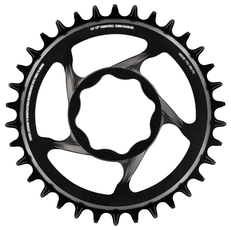 E-Thirteen eSpec 34-tooth Direct Mount Chainring in Black
