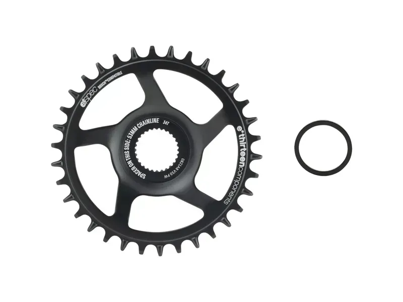E-Thirteen eSpec 34-tooth Direct Mount Chainring in Black-1