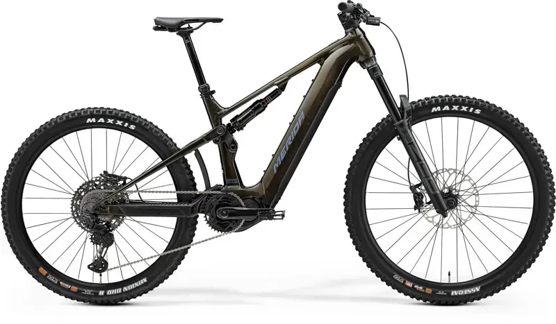 Merida eOne-Sixty 875 E-Mountain Bike In Gold/Grey