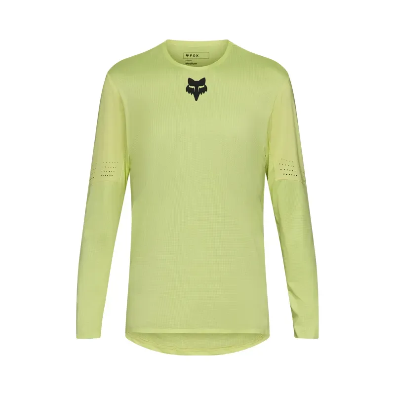 Fox Flexair Long Sleeve Jersey in Lime Green