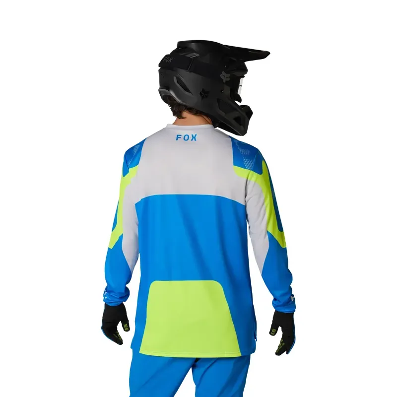 Fox Ranger Tactile Long Sleeve Jersey in Blue Jewel-3