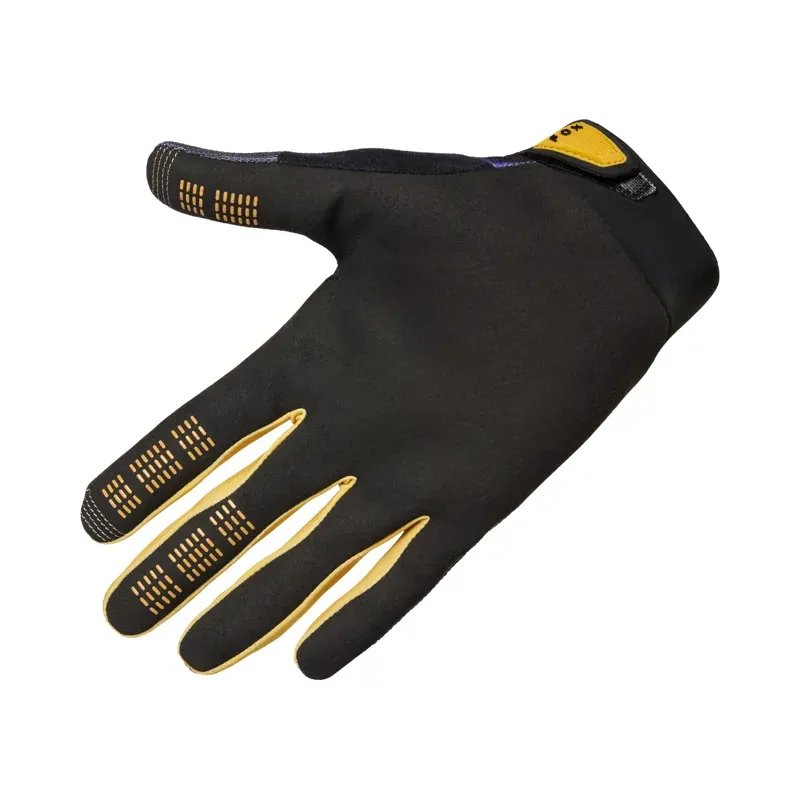 Fox Youth Ranger Image Print Gloves in Plum Purple-1