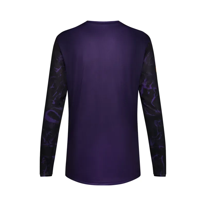Fox Youth Ranger Image Print Long Sleeve Jersey in Plum Purple-1