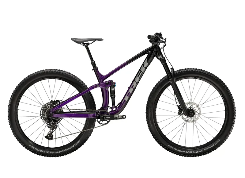 purple mountain bike stem