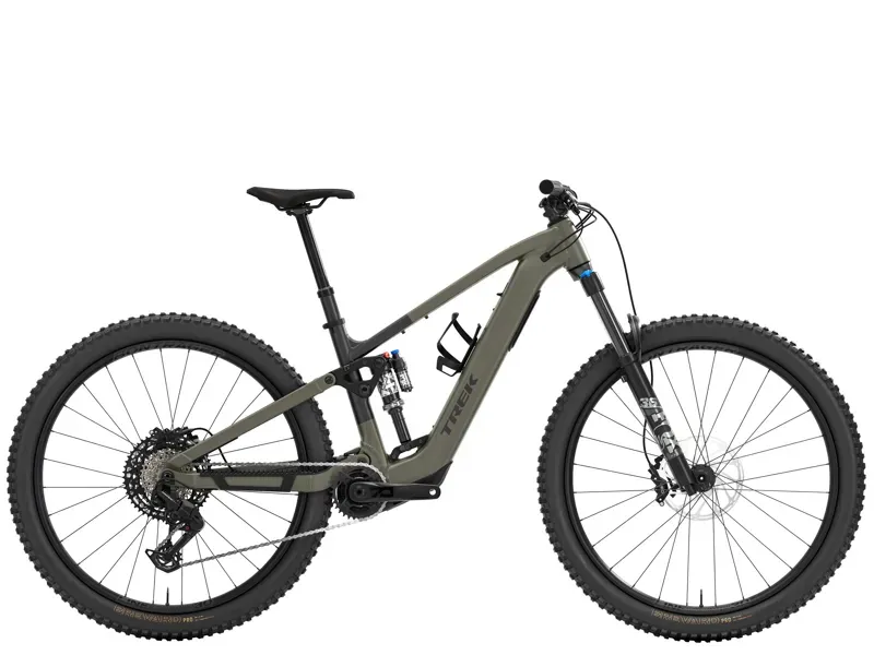 Trek Fuel+ EX 8 Gen 2 E-Mountain Bike in Matte Olive Grey/Trek Black