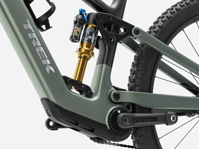 FUEL+ EX 9.8 XT Gen 2 E-Mountain Bike In Lichen Green/Keswick Green Splatter-2