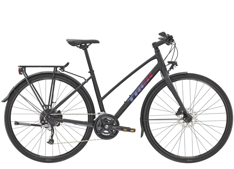 Trek FX 3 Disc Equipped Stagger Hybrid Bike in Black