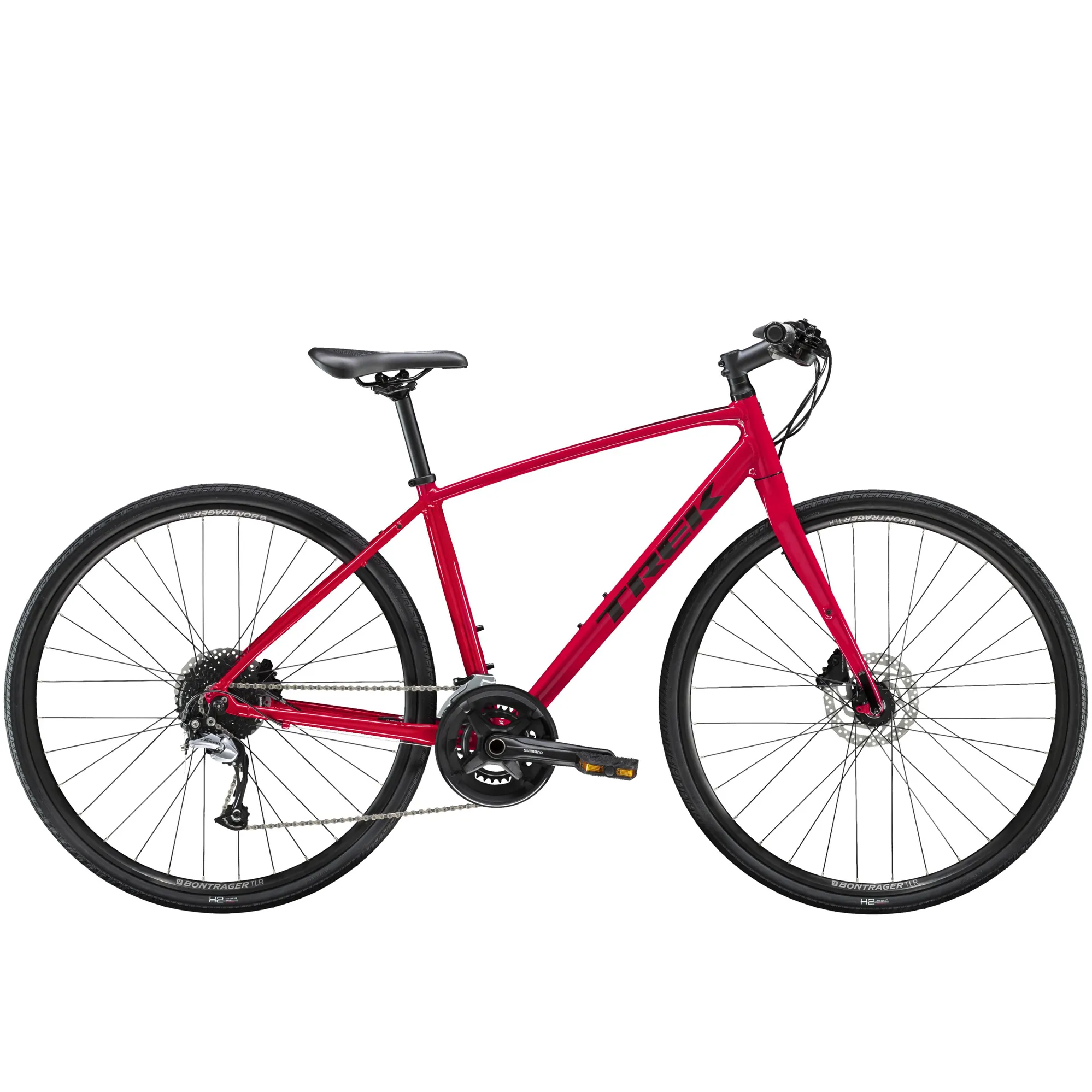 Trek FX Disc Womens Hybrid Bike in Pink