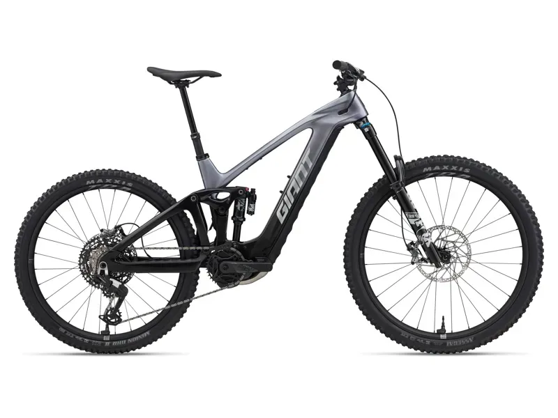 Giant Reign Advanced E+ 1 Electric Mountain Bike in Mercury/Carbon Smoke