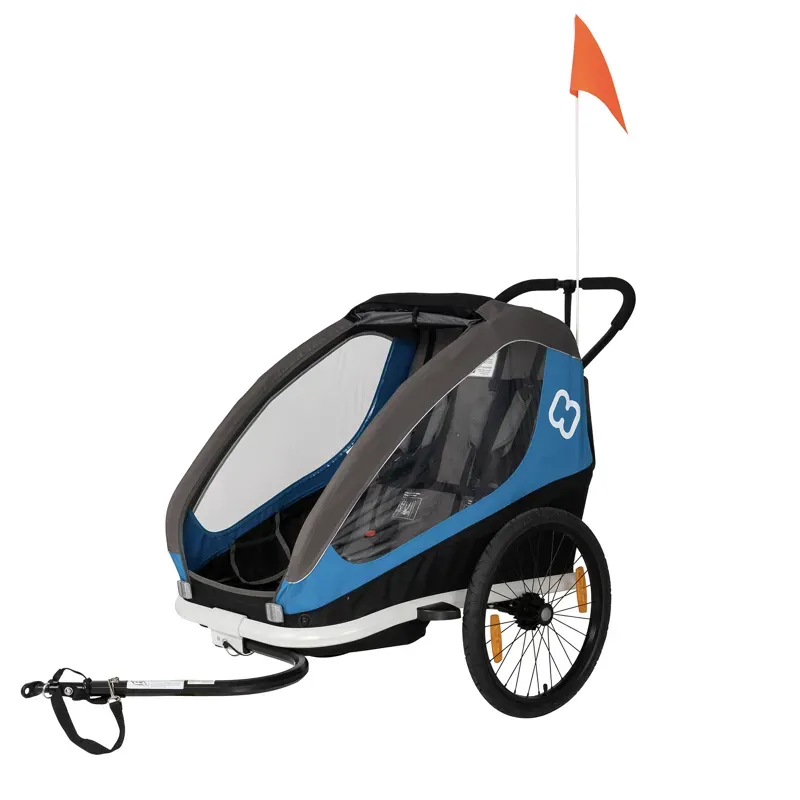 Hamax Traveller Child Twin Trailer in Blue