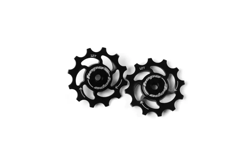 Hope 12 Tooth Jockey Wheel Pair in Black