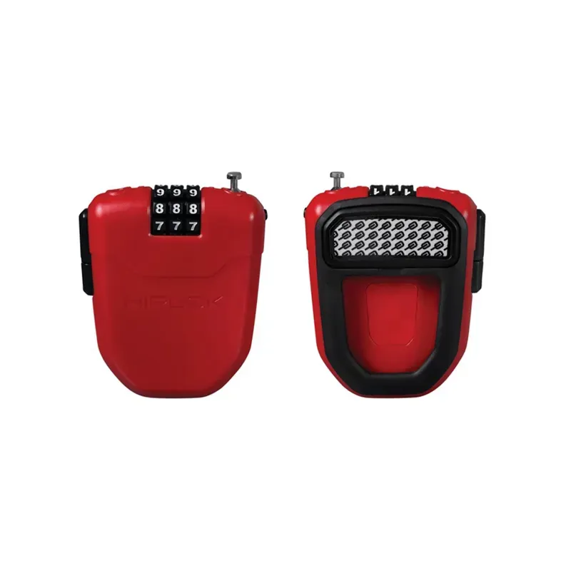 Hiplok FX Wearable Retractable Combo Lock in Red