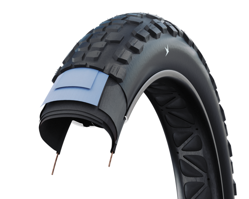 Schwalbe Hybrid Johnny Watts TLR Folding Tyre in Black-2