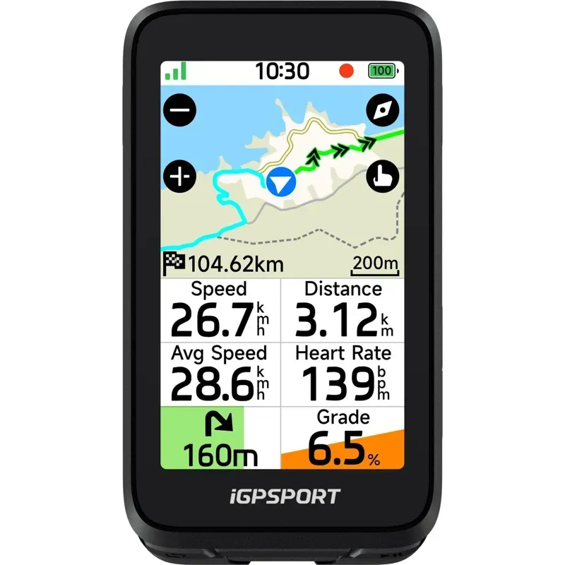 iGPSport BiNavi Air GPS Cycling Computer in Black
