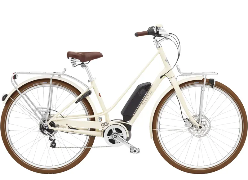 Electra Loft Go 5i Step-Thru 500Wh E-Road Bike In Cream