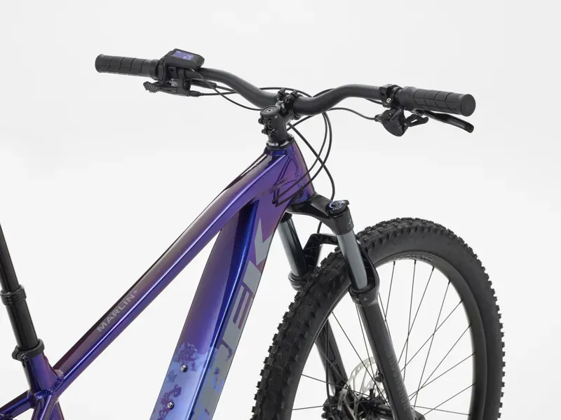 Trek Marlin+ 8 E-Mountain Bike in Purple Flip/Black Fade-2