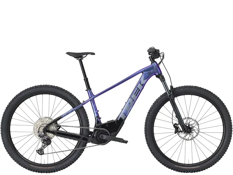 Trek Marlin+ 8 E-Mountain Bike in Purple Flip/Black Fade