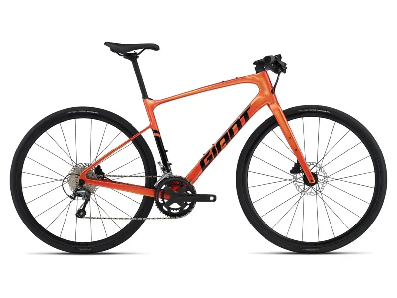 Giant FastRoad Advanced 2 Road Bike In Gloss Helios Orange/Black
