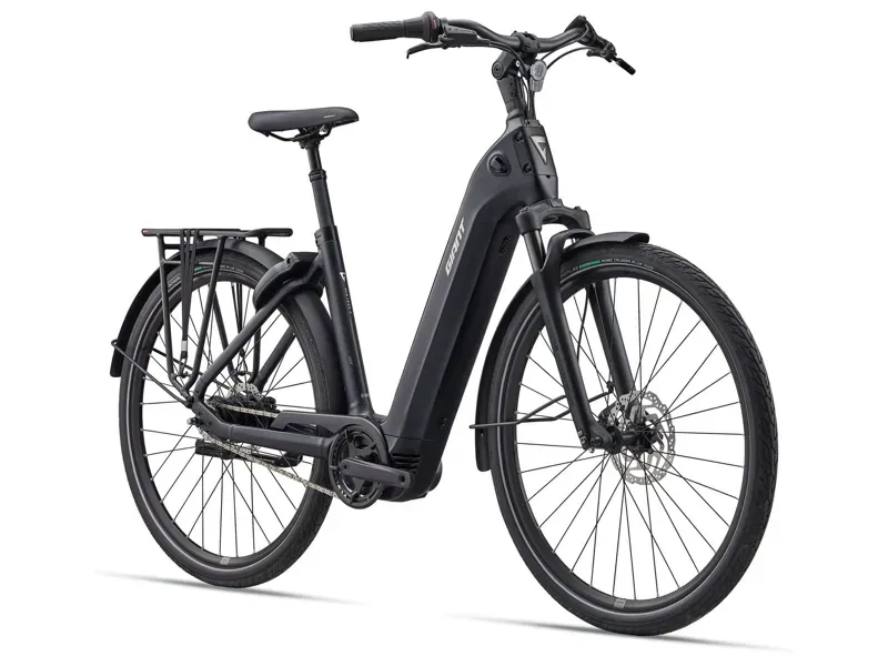 Giant NewTour E+ 2 LST Electric Commuter Bike in Cold Night-1