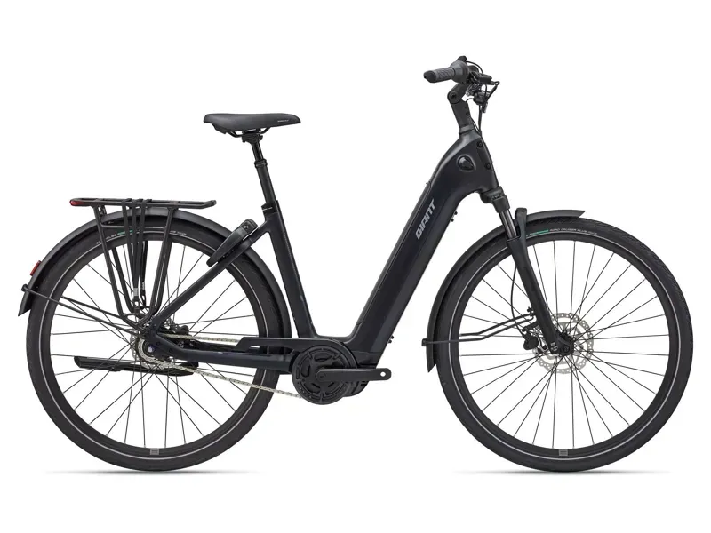 Giant NewTour E+ 2 LST Electric Commuter Bike in Cold Night