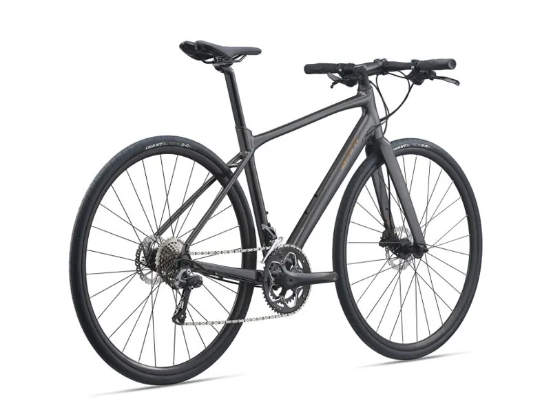 Giant FastRoad SL 3 Disc Flat Bar Road Bike in Black-7